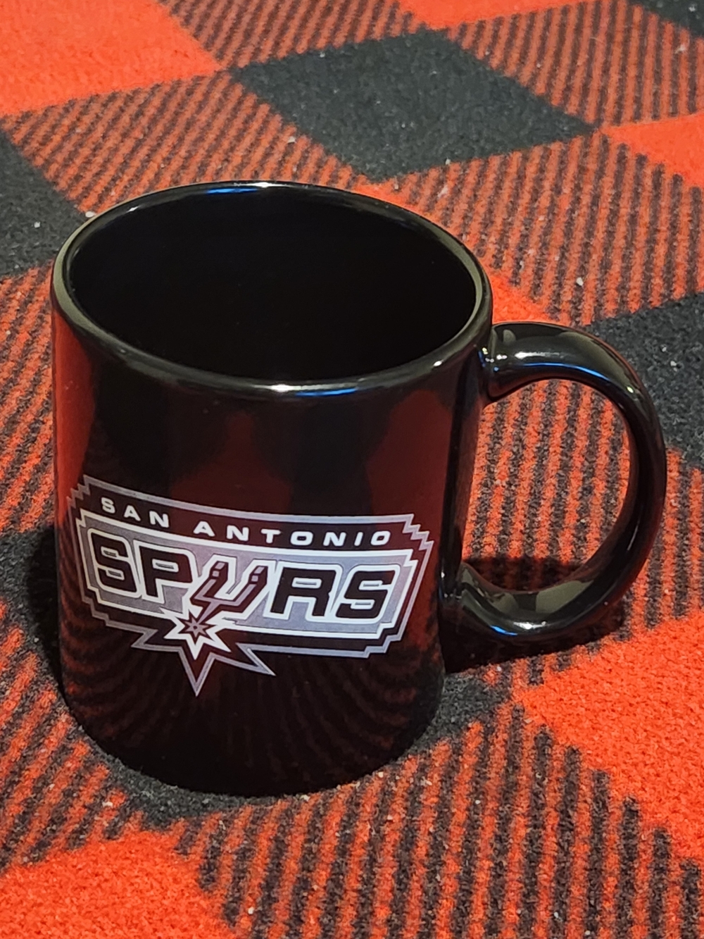 NBA San Antonio Spurs Basketball  Ceramic  Black Mug